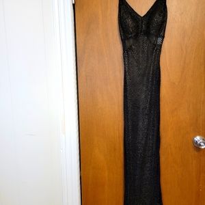 Camille Black Beaded Dress